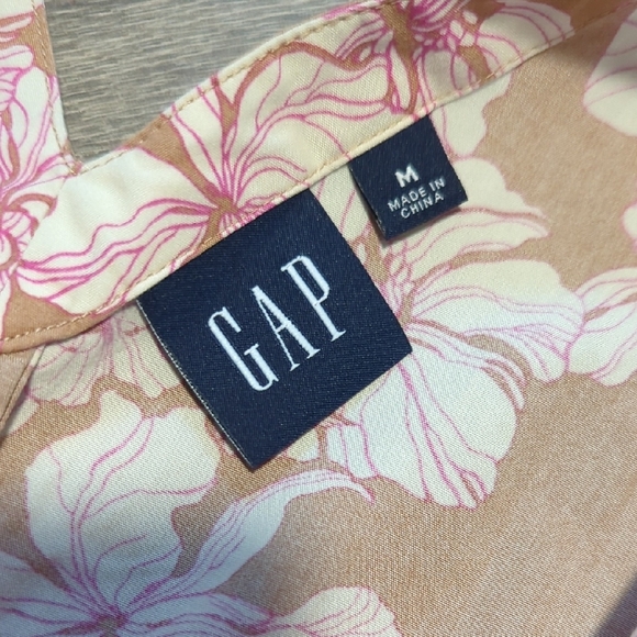 Gap Tie Waist Floral Sleeveless Midi Dress - Picture 5 of 11